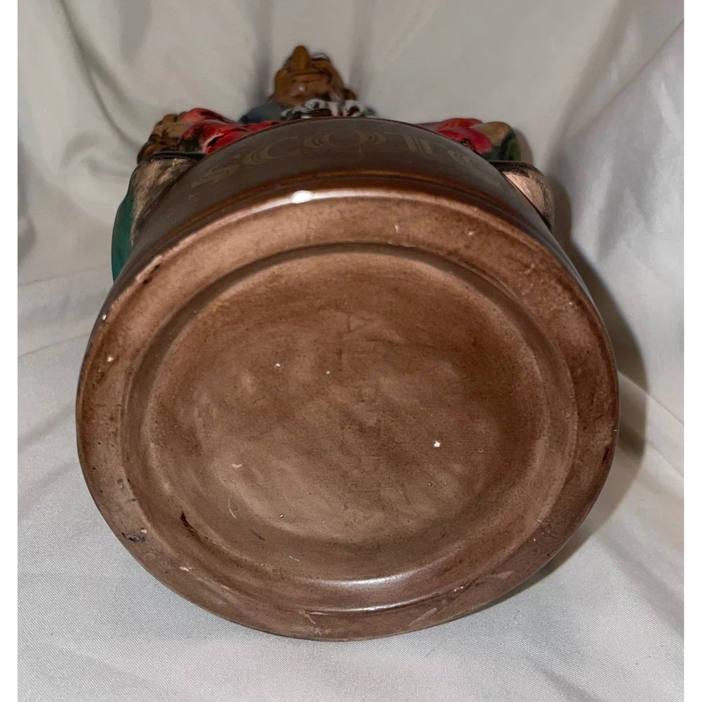 Vintage Ceramic Scotch Decanter Winking Scotsman Kilt Figural Liquor Bottle 12